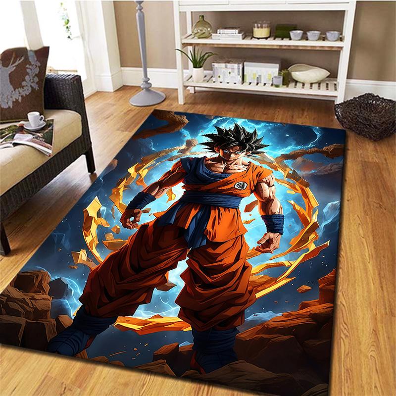 Ковер Dragon Ball Super для гостиной, спальни, дома, украшение дивана, нескользящий коврик для игр детей