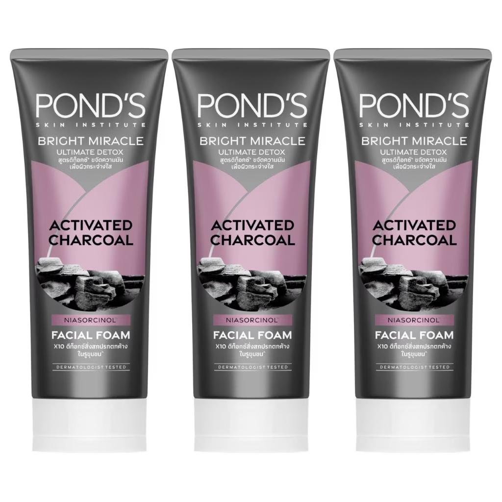POND'S Bright Miracle Ultimate Detox Пенка для лица с активированным углем 90 г.