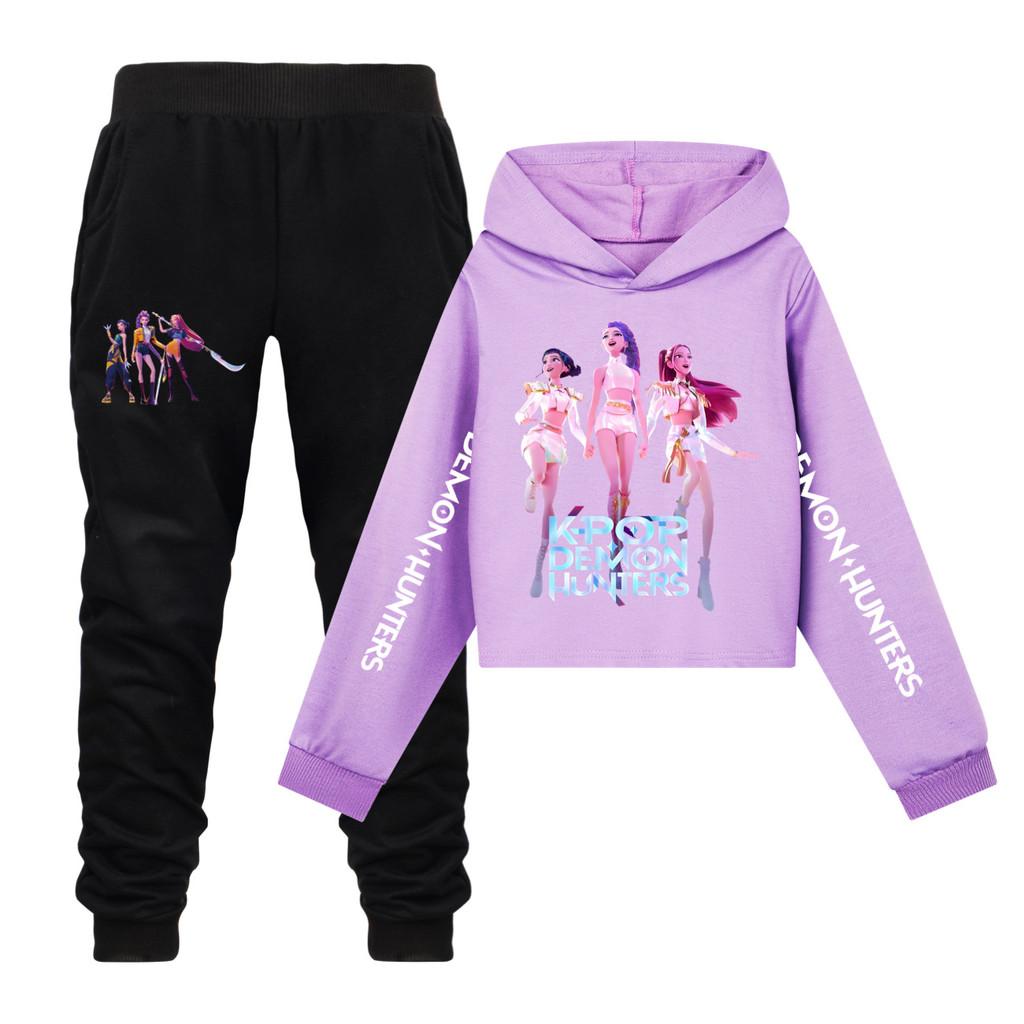 Kpop Demon Hunters Kids Sportswear Set With Cotton Fabric For Active Play