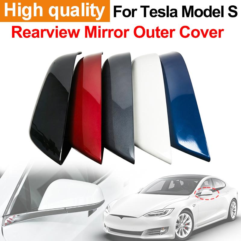 Накладка на корпус зеркала заднего вида Колпачок для Tesla Model S 2012–2021 Колпачок корпуса бокового зеркала заднего вида Автомобильная запасная часть