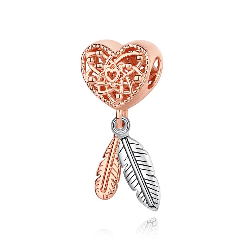 Оригинальные подвески Lucky Horseshoe Clover кулон бусины подходят Pan Brand браслеты ожерелья DIY ювелирные изделия для женщин