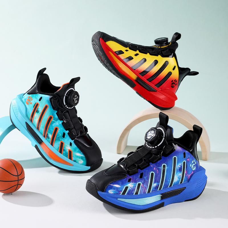 Children's Shoes Casual Shoes Parent-Child Shoes Trend Shoes Children's Trend All-Match Casual Fashion Rotating Button Shoes Basketball shoes