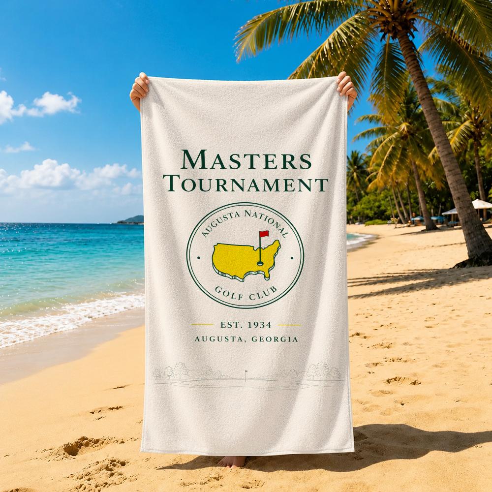 Event Art m-Masters Tournament Towel Towel Soft Pool Gift For Travel Gym Shower Cool Camping Quick Dry Sports Large Beach Towel