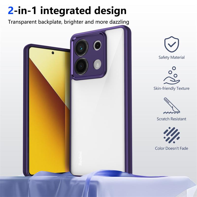 Чехол для камеры со светодиодной подсветкой, прозрачный акриловый, для Xiaomi Redmi iPhone Samsung, Xiaomi Poco X7 Pro X5 X3 M7 M6 M5 M4 F6 C75 C65 C55, чехол из силикона TPU