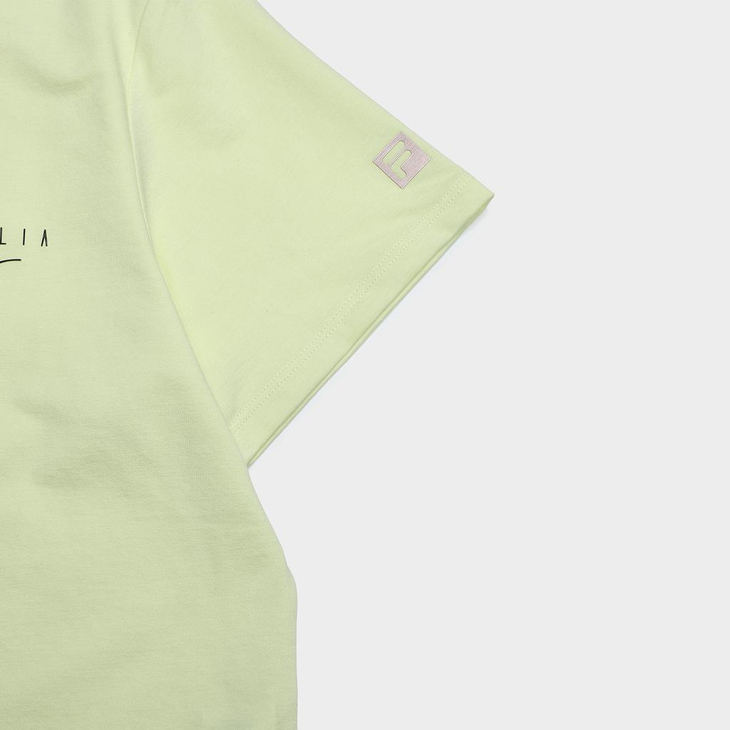 Fila 2023 Autumn New Woven Short Sleeve Shirt Round Neck Outdoor Sports Top Women Tops Sweet-Buckwheat A11W331111F-YE