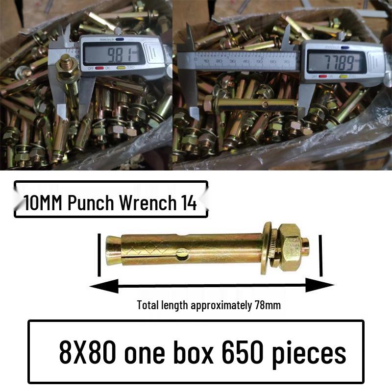 National Standard M6-M12 Expansion Bolts & Screws: Iron-plated, Galvanized, and Explosion Bolts