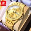 OLEVS Brand Luxury Mans Watch Roman Numeral Quartz Watch Waterproof Week Date Watches For Man Original Business Men's Watches