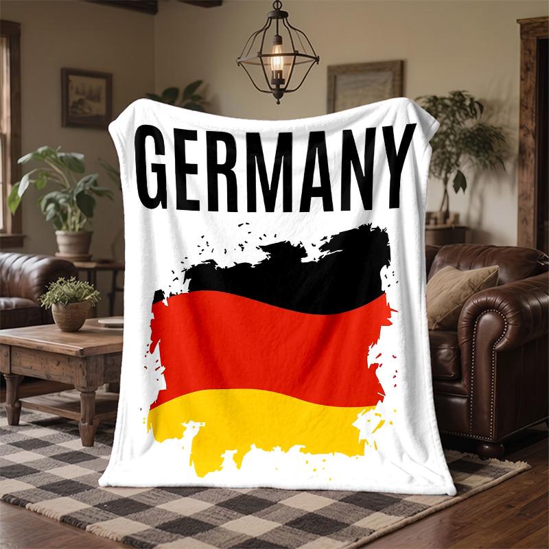 Germany national football team Print Flannel Blanket Soft Warm Sofa Bed Throw Blanket For Home Office Bedroom