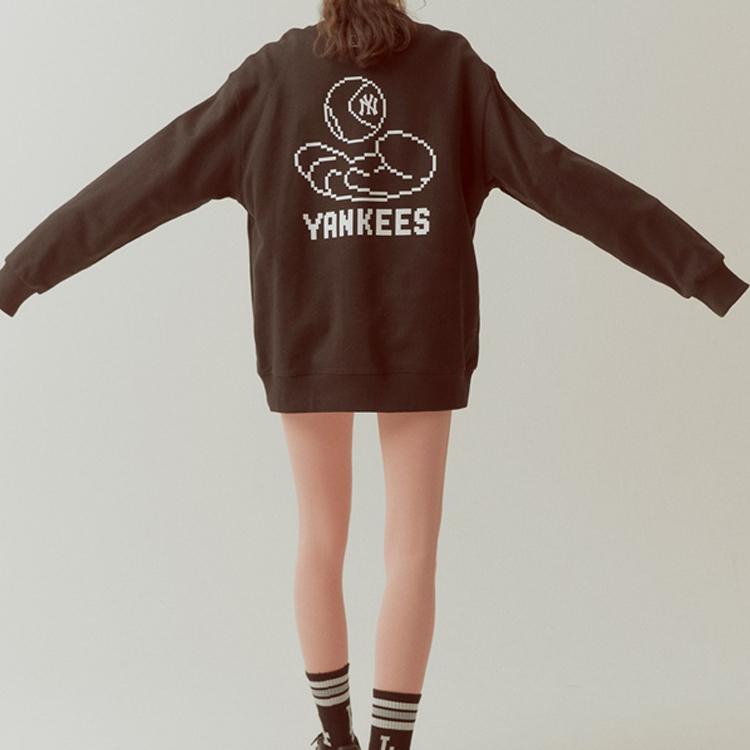 New MLB New York Yankees Sweatshirt Women's Black 31MTG1111-50L