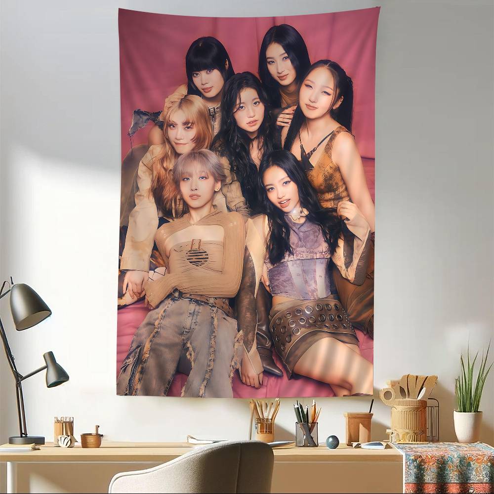 HHANA Kpop Cartoon Tapestry Bohemian Wall Tapestries Mandala Wall Hanging Sheets