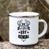 Merci Maitre Printed Mugs Creative Coffee Tea Cups Drinks Water Milk Enamel Mug School Home Handle Drinkware Gifts for Teacher