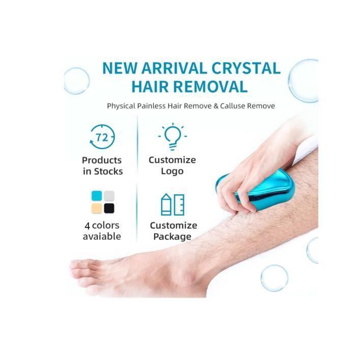 Эпилятор - Кристальный ластик для волос - Физический эпилятор - Безболезненный - Эксфолиация - Для женщин