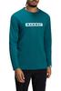 Мужские футболки с длинным рукавом с логотипом Mammut QD AF 1016-01030 Deep Teal PRT2, Азиатский крой
