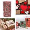 A Roll Christmas Cotton Cords Rop Twines Merry Christmas Decor For Home New Year Gifts Decor Packing Craft Wrapping Gift Packaging and DIY Projects