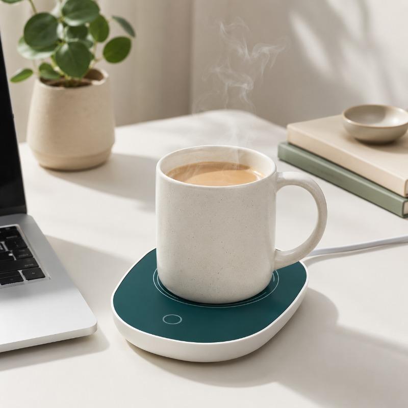 Electric Smart Thermostatic Coaster Is Suitable for Hot Milk, Coffee, Tea, Portable and Waterproof Suitable for Home and Office
