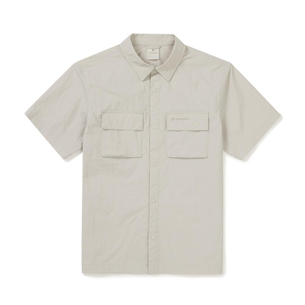 [Snowpeak] Taslan Two-Pocket Short Sleeve Shirt Sand Beige (S25MMLSH50)