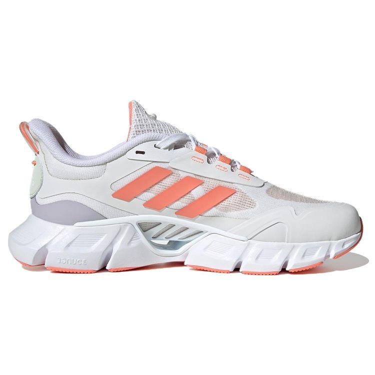 Adidas Climacool Comfortable Versatile Fabric Shock Absorbing Durable Low Top Running Shoes Women Sneaker White Orange IF0632