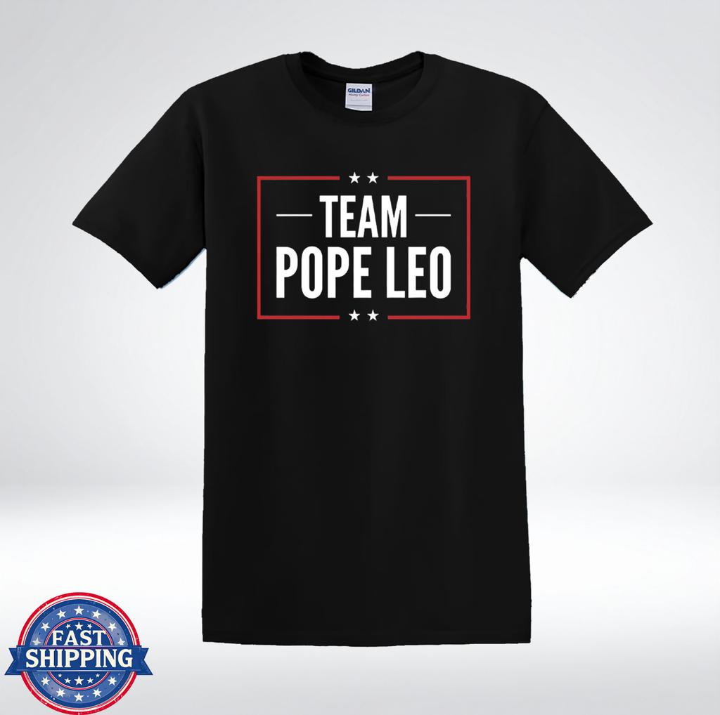 Team Pope Leo Shirt Catholic Supporter Faith Graphic T-Shirt