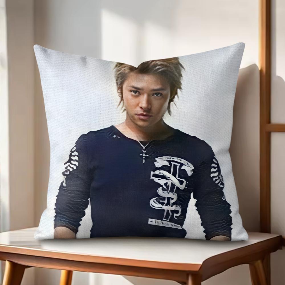 Anime CCROWS ZERO Cushion Cover Natural Linen Organic Fabric DoubleSided Printing Couch Pillow Covers Home Decor