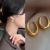 Best-selling Simple Geometric Oval Earrings Retro High Sense U-shaped Earrings Accessories Jewelry