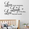 Inspirational Words Love Butterfly Wall Sticker Decal Room Home Wallpaper Decor