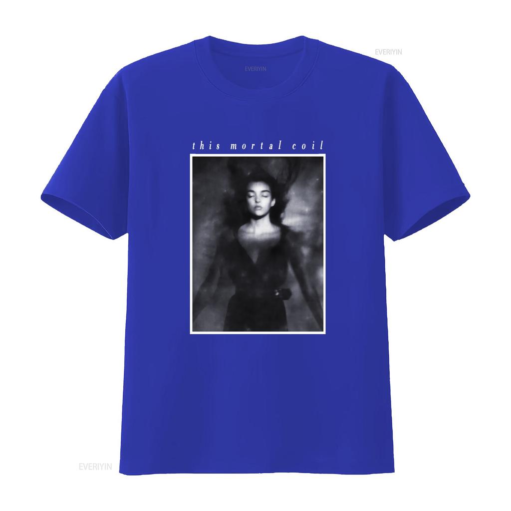 This Mortal Coil Футболка с принтом Itll End In Tears Стильный Уникальный Дизайн для Любителей Музыки винтажный Стиранный Дышащий Повседневный