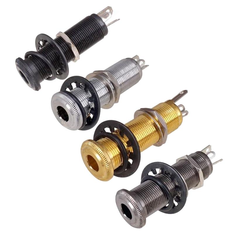 Input Output Jacks Guitar Accessory Stereos Barrels Jacks Socket with 3 Pin