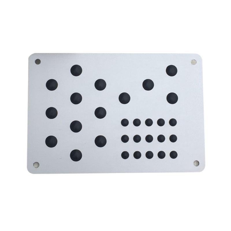 Универсальный алюминиевый автомобильный напольный коврик, нескользящая пяточная пластина, подставка для ног, педаль