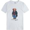 Polo SS24 Bear Pattern Printed Crew Neck Short Sleeve T-Shirt Men Tops White 710766468-003