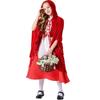 New Children's Halloween Fairy Tale Little Red Riding Hood Dress Retro Court Cosplay Costume Parent-child Costume