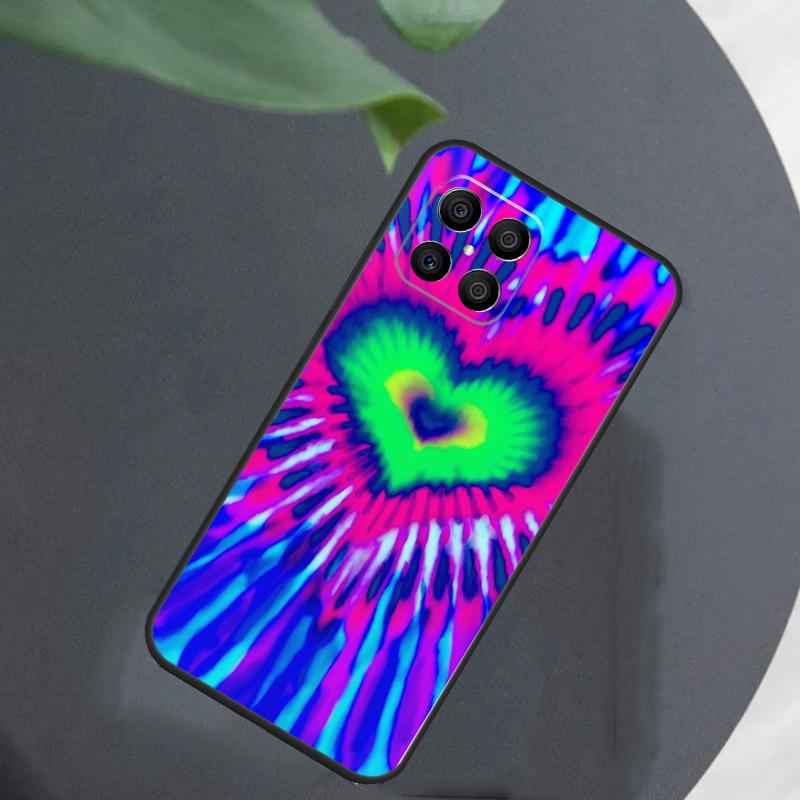 Сердечный Тай-дай Чехол для Honor Magic 7 Lite 6 8 Для Honor 200 400 Pro 90 70 50 X8c X8b X9a X9b X9c X9d Win RT