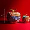 Apple Figurine Sculpture Decoration Resin Statue Collectible with Unique Colorful Painting As A Gift