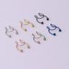 1Piece Fake Piercing Nose Ring Cuff Body Jewelry for Women Ear Cuffs Safety Pin Nose Piercing Stud Earrings Ring