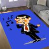 Mr. Bean's Adventure Themed Anti-Slip Rugs - Polyester Home Decor, Suitable for Bedrooms, Living Rooms, Doorways, Studios, and Decorations