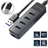 USB 3.0 ХАБ 4 Порта Многофункциональный USB 3.0 Разветвитель Хаб С Портом Зарядки USB C Адаптером Питания Множественный Type C Расширитель Док-станция Для Ноутбука ПК