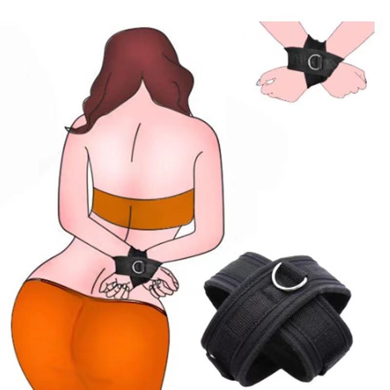 Bdsm Adult Couples Erotic Restraints Slave Wrists & Ankle Cuffs No Vibrator Sex Toys For Women Handcuffs Bondage Set Sex Shop18