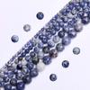 Креативные аксессуары из бисера, модный браслет, ожерелье, аксессуары, круглые бусины из натурального камня, 40-15 шт., ручная работа, сделай сам, 4, 6, 8, 10, 12 мм, для изготовления ювелирных изделий