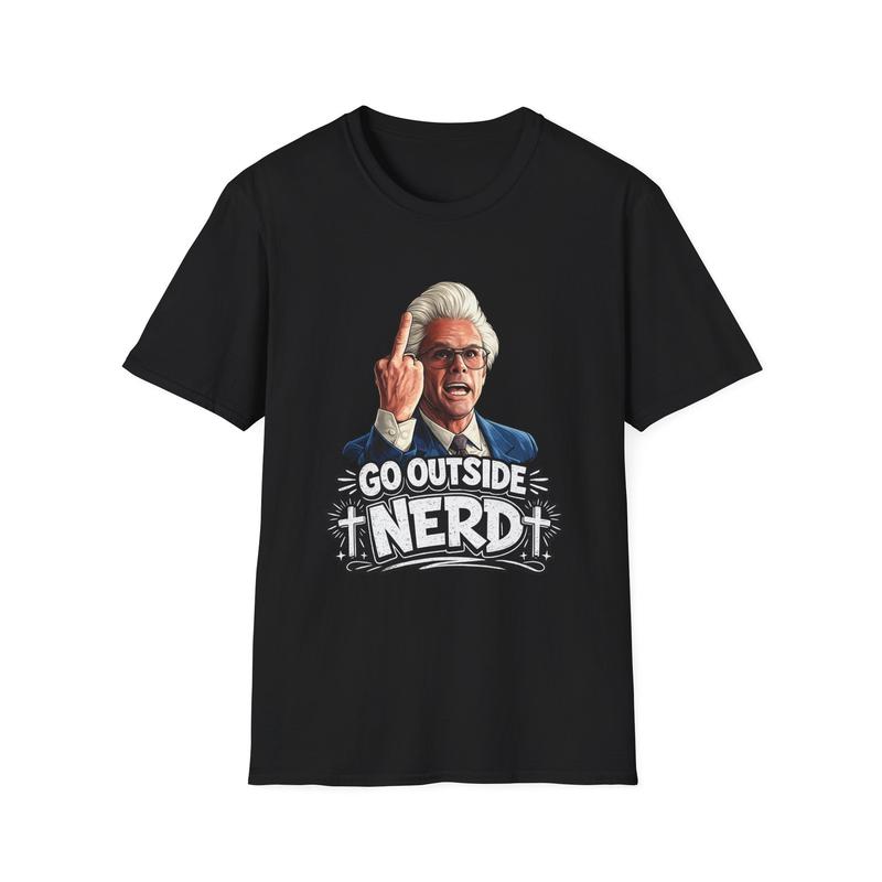 Go Outside Nerd Baby Billy Unisex T-Shirt| Funny Retro Character Graphic