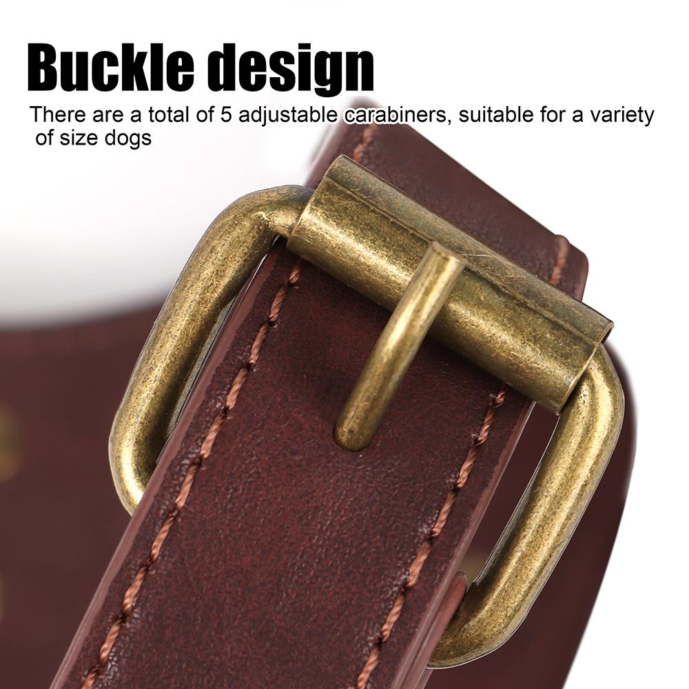 Большая шлейка из ПУ кожи с шипами и заклепками, шлейки для собак, клепаный жилет для тренировок питбуля и лабрадора, прочный для средних и крупных собак