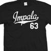 Футболка Impala 63 Script Tail 1963 Классическая футболка Lowrider