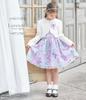Костюм для девочек на церемонию поступления в школу Arisana, одежда для церемонии выпуска, формальный юбочный комплект с болеро 115 см, лавандовый Ellen [Arisana] Детский (2-х частей