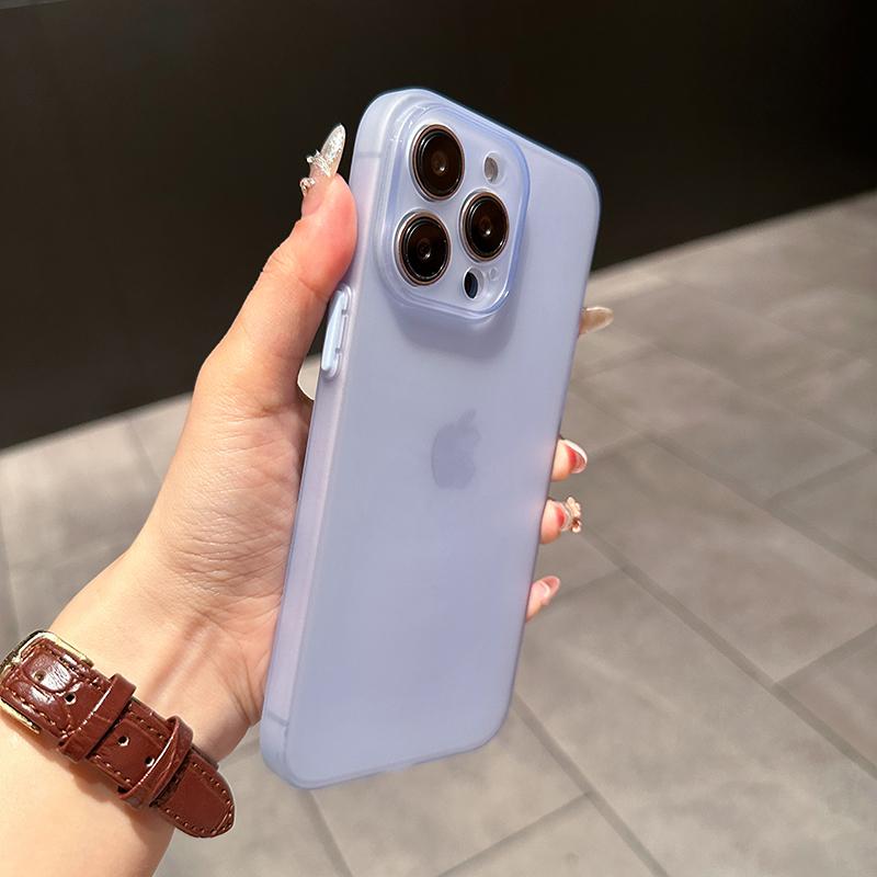 0,3 мм Ультратонкий Матовый Чехол Для Для Iphone 16 15 14 13 12 11 Pro Max Plus Mini Силиконовый Мягкий Конфетный Цвет Прозрачная Крышка