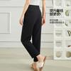 Haren pants Elastic high waisted versatile and solid color thin women's casual pants