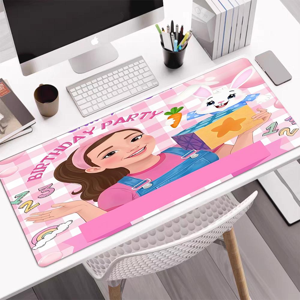 Ms. Rachel Theme Mouse Pad, Non Slip Rubber Base, Multifunctional Office & Home Decor, Perfect for Workspace Personalization.