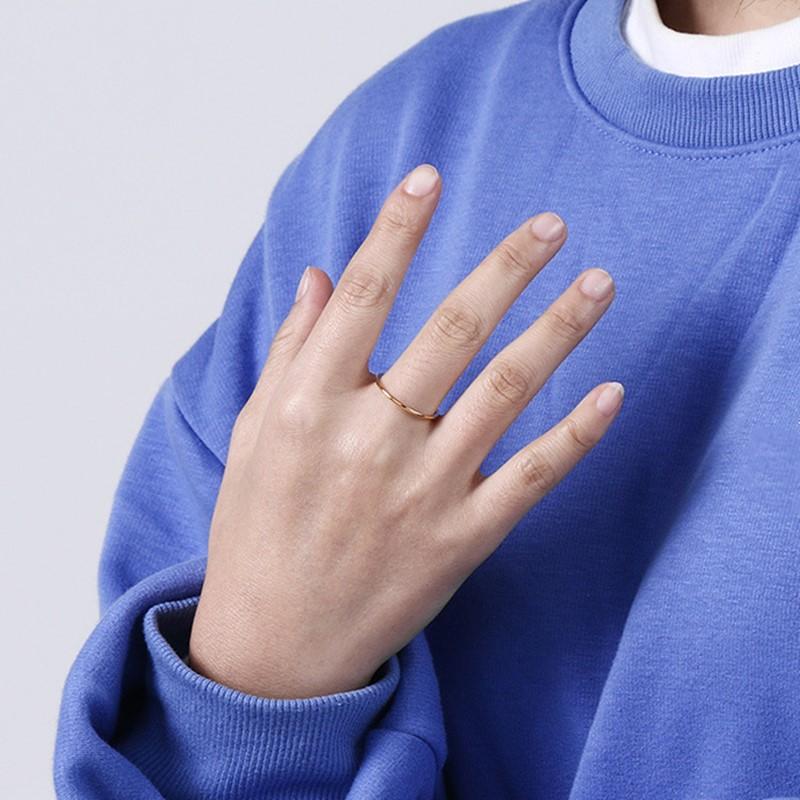 1 мм тонкое составное кольцо простое кольцо для женщин и девочек