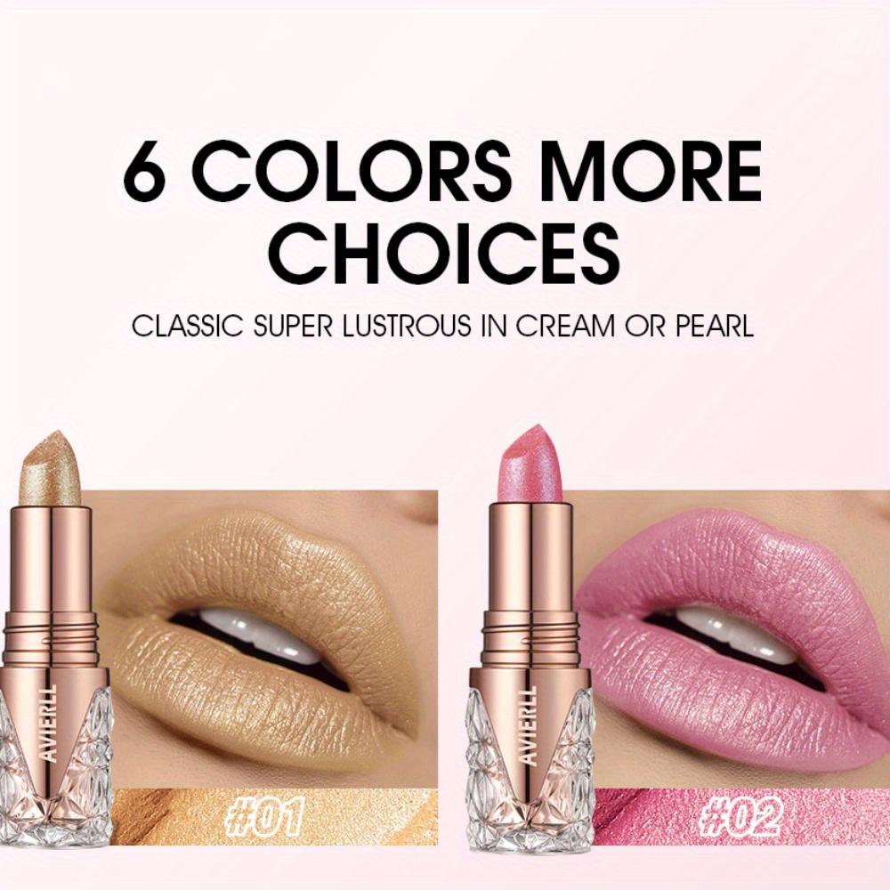 Блестящая помада, питательная, шелковистая, с тонким блеском, перламутровая текстура помады, легкая, долговечная, водостойкая помада, макияж для женщин