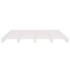 White Platform Bed 200x200 cm Solid Pine Wood