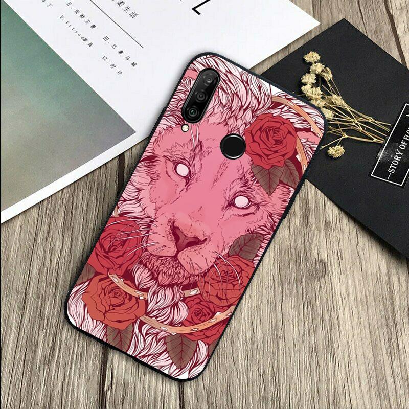Lion Animal For Huawei Nova 8i 11i 12i 12s 9 10 SE Y60 Y70 Y90 Y72 Y73 Y61 Y91 P60 Pro P30 P40 Lite Case