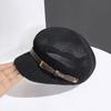 Summer Breathable Women's Beret Knitted Thin Painter Hat Hollow Mesh Female Baseball Cap Beach