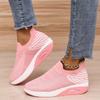 Новые женские тканые трикотажные дышащие повседневные спортивные туфли, женские кроссовки для бега и ходьбы, обувь